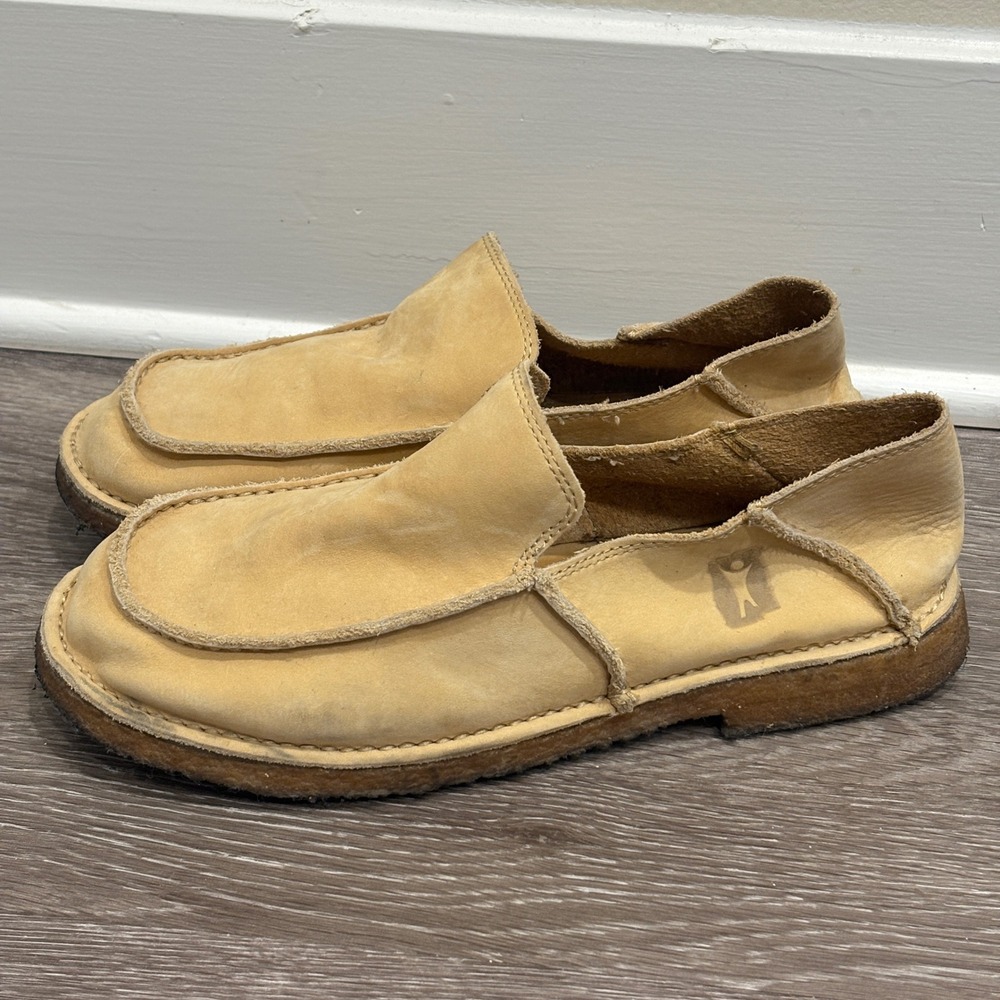 Baffin Hammock PUR Mens Tan Nubuck Leather Moc‎ Toe Slip-On Loafers 10 Gorpcore